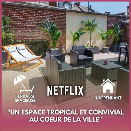 L'Escale Tropicale, Appartement Independant Avec Terrasse Privative Сен-Кантен Экстерьер фото